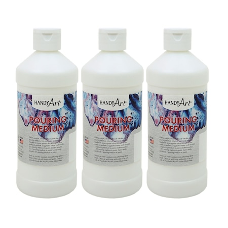 Handy Art Acrylic Pouring Medium, 16 oz, 3PK 101-176